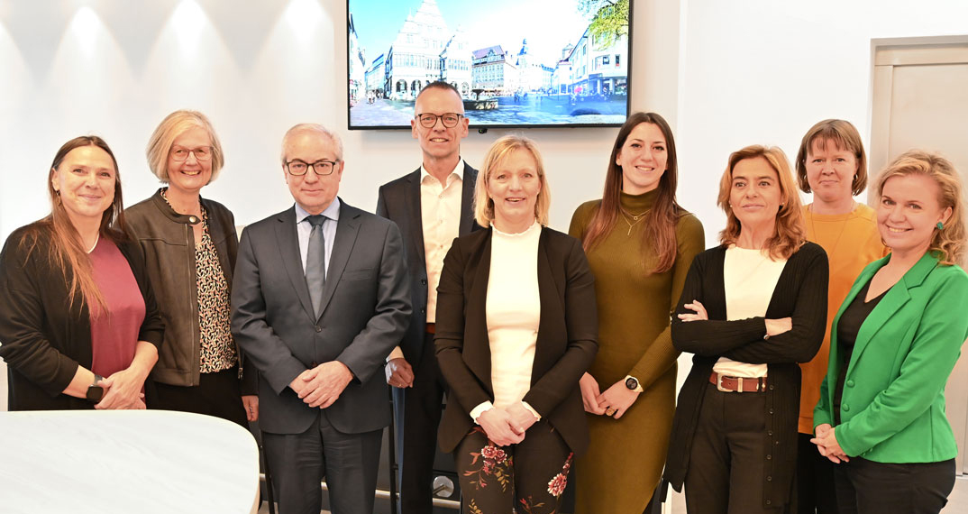 The Project Team during the Kick-off-Conference in Paderborn, welcomed by Aloys Buschkühl, Board of Directors of Stiftung Bildung & Handwerk (Paderborn / Germany) 